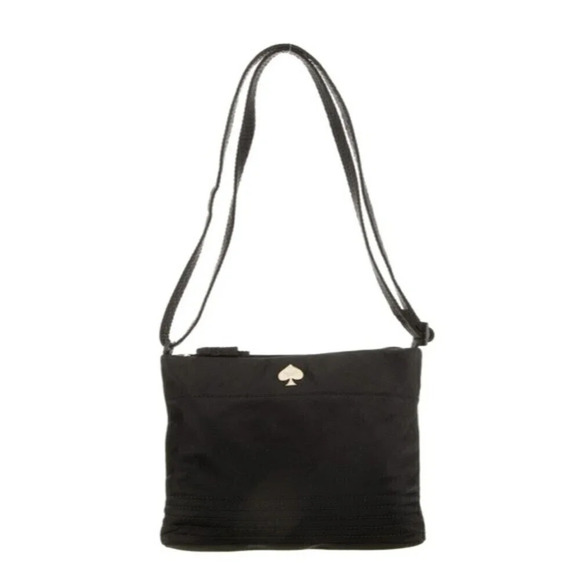 𝅺KATE Spade New York Nylon Shoulder Bag Black - Picture 2 of 11